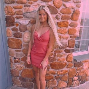 Hot Pink Homecoming Dress